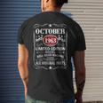 60 Years Old Vintage October 1963 60Th Birthday Men's T-shirt Back Print Gifts for Him