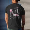 71 & Fabulous 71 Years Old And Fabulous 71St Birthday Men's T-shirt Back Print Gifts for Him