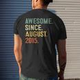 8 Year Old Gifts 8Th Birthday Boys Awesome Since August 2015 Mens Back Print T-shirt Gifts for Him