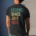 90 Years Old Legend Since July 1933 90Th Birthday 90Th Birthday Funny Gifts Mens Back Print T-shirt Gifts for Him