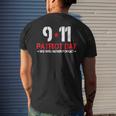 Basic 911 American Never Forget Day Men's Back Print T-shirt Gifts for Him