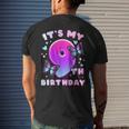 9Th Birthday Girl 9 Years Butterflies And Number 9 Mens Back Print T-shirt Gifts for Him