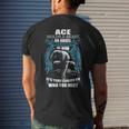 Ace Name Gift Ace And A Mad Man In Him V2 Mens Back Print T-shirt Gifts for Him