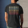 Agawam Massachusetts Agawam Ma Retro Vintage Text Men's T-shirt Back Print Gifts for Him Agawam Massachusetts Agawam Ma Retro Vintage Text Men's T-shirt Back Print Gifts for Him