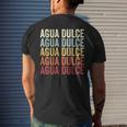 Agua-Dulce Texas Agua-Dulce Tx Retro Vintage Text Men's T-shirt Back Print Gifts for Him