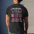 Aliyah Name Gift And God Said Let There Be Aliyah Mens Back Print T-shirt Gifts for Him