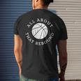 All About That Rebound Motivational Basketball Team Player Mens Back Print T-shirt Gifts for Him