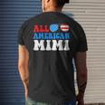 All American Mimi American Flag 4Th Of July Patriotic Mens Back Print T-shirt Gifts for Him