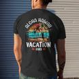 Aloha Hawaii Hawaiian Vacation 2023 Matching Family Group Mens Back Print T-shirt Gifts for Him