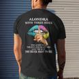 Alondra Name Gift Alondra With Three Sides Mens Back Print T-shirt Gifts for Him