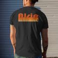 Alsip Illinois Retro 80S Style Men's T-shirt Back Print Gifts for Him
