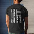 American Flag My Rights Dont End Where Your Feelings Begin Mens Back Print T-shirt Gifts for Him