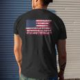 American Flag Retro Usa Patriotic 4Th Of July Men Women Mens Back Print T-shirt Gifts for Him