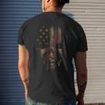 American Skull Flag Patriotic Happy 4Th Of July Mens Back Print T-shirt Gifts for Him