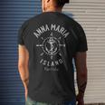 Anna Maria Island Souvenir Compass Rose Men's T-shirt Back Print Gifts for Him