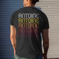 Antoine Retro Wordmark Pattern Vintage Style Men's T-shirt Back Print Gifts for Him