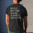 Apple Bottom Jeans And Boots With Fur Men's T-shirt Back Print Gifts for Him