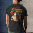Aquarius Queen I Have 3 Sides Birthday Zodiac Aquarius Men's T-shirt Back Print Gifts for Him
