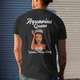 Aquarius Queen Wake Pray SlayMen's T-shirt Back Print Gifts for Him