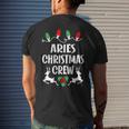 Aries Name Gift Christmas Crew Aries Mens Back Print T-shirt Gifts for Him