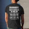 Arlo Name Gift Sorry My Heartly Beats For Arlo Mens Back Print T-shirt Gifts for Him