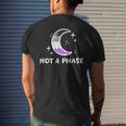Asexual Pride Flag Funny Not A Phase Lunar Moon Ace Lgbtq Mens Back Print T-shirt Gifts for Him