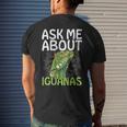 Ask Me About Iguanas Design For An Iguana Herpetologist Mens Back Print T-shirt Funny Gifts