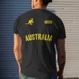 Australia Soccer Aussie Soccer Sports Men's T-shirt Back Print Gifts for Him