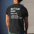 Autism Dad Definition Mens Back Print T-shirt Gifts for Him