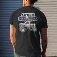 Autism Mega Truck Funny Truck Lover Autism Awareness Mens Back Print T-shirt Gifts for Him