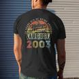 Awesome Since August 2003 Vintage 20Th Birthday Men's T-shirt Back Print Gifts for Him