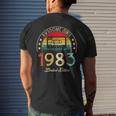 Awesome Since 1983 Vintage 1983 40Th Birthday 40 Years Old 40Th Birthday Funny Gifts Mens Back Print T-shirt Gifts for Him