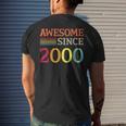 Awesome Since 2000 23Th Birthday Retro Vintage Mens Back Print T-shirt Gifts for Him