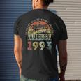 Awesome Since August 1993 Vintage Gift Men 30Th Birthday 30Th Birthday Funny Gifts Mens Back Print T-shirt Gifts for Him