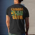 Baby Shower Orange 1St Birthday Party Grandpa Little Cutie Mens Back Print T-shirt Gifts for Him