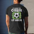 Back To School First Day Of 1St Grade Soccer Boys Kids Soccer Funny Gifts Mens Back Print T-shirt Gifts for Him