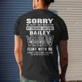 Bailey Name Gift Sorry My Heartly Beats For Bailey Mens Back Print T-shirt Gifts for Him