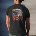 Bald Eagle Mullet American Flag Patriotic 4Th Of July Gift Mens Back Print T-shirt Gifts for Him