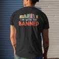 Im With The Banned For Book Lovers Men's Back Print T-shirt Gifts for Him