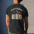 Im With The Banned Books Social Justice Reading Librarian Men's Back Print T-shirt Gifts for Him