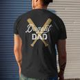Baseball Dugout Dad Baseball Bats For Father Men's Back Print T-shirt Gifts for Him