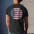 Baseball Flag For 4Th Of July Kids Boys Girls Women American Mens Back Print T-shirt Gifts for Him