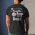 Baseball Softball Favorite Player Calls Me Uncle Mens Back Print T-shirt Gifts for Him