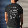 Baseball Uncle My Favorite Baseball Player Calls Me Uncle Mens Back Print T-shirt Gifts for Him