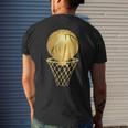 Basketball Player Trophy Game Coach Sports Lover Basketball Funny Gifts Mens Back Print T-shirt Gifts for Him