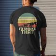 Bbq Id Smoke That Smoking Grilling Dinosaur Funny Mens Back Print T-shirt Gifts for Him
