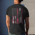 Bbq Smoker Barbecue Chef Smoking Tools Grilling Pit Master Mens Back Print T-shirt Gifts for Him