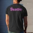 Bearbie Bearded Men Funny Quote Mens Back Print T-shirt Gifts for Him