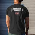 Bermuda Vintage Sports Design Bermudian Flag Mens Back Print T-shirt Gifts for Him