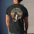 Best Cat Dad Ever Calico Fathers Day Retro Men's Back Print T-shirt Gifts for Him